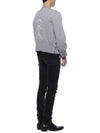 Men's 4 Bar Mr. Tom Icon Intarsia Bag Classic Merino Wool Cardigan Grey - THOM BROWNE - BALAAN 7