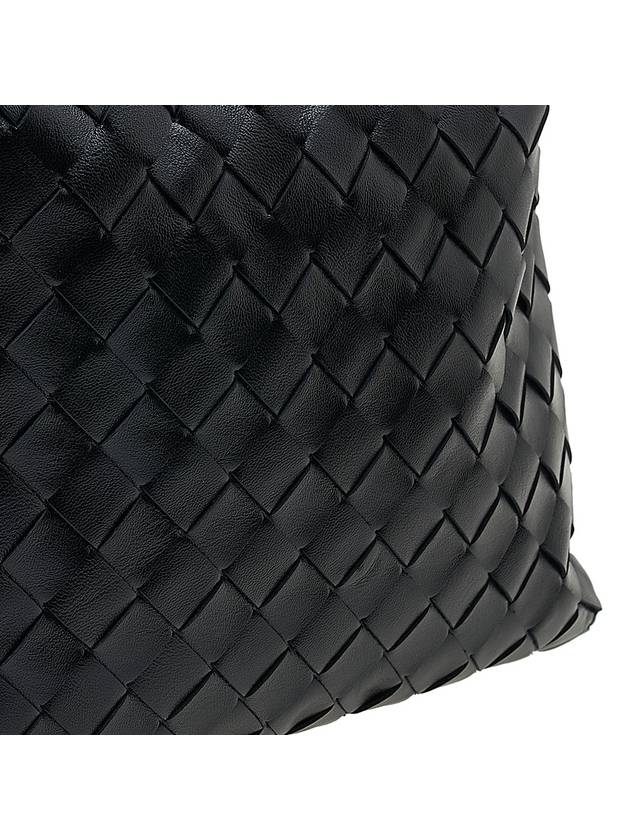 Intrecciato Mini Hop Tote Bag Black - BOTTEGA VENETA - BALAAN 7