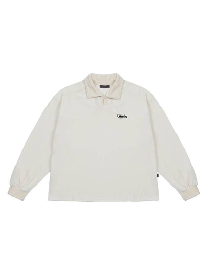 Velvet Open Rugby Polo Shirt White - ARCANE FUNK - BALAAN 2