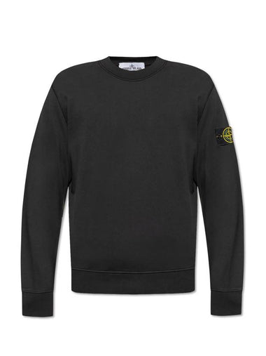 Wappen Logo Sweatshirt Black - STONE ISLAND - BALAAN 1