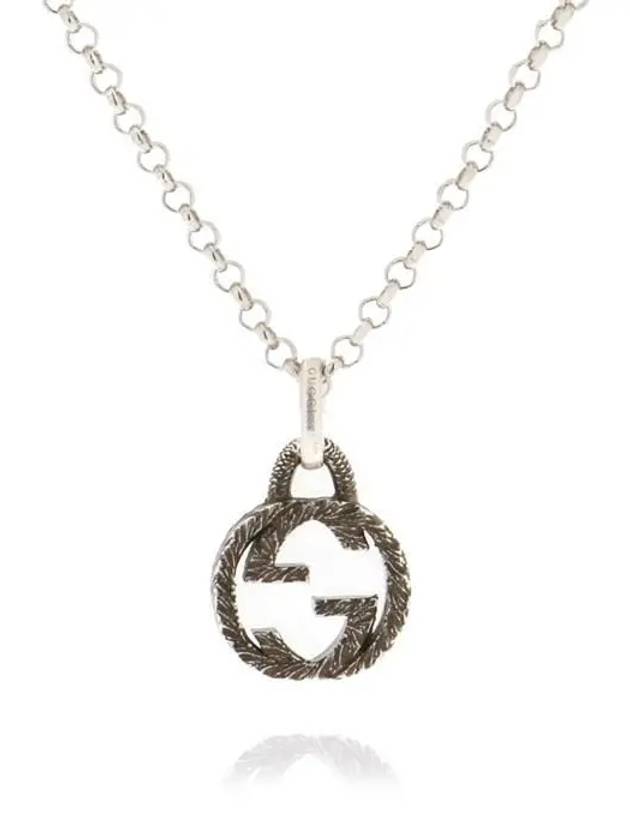 Interlocking G Pendant Necklace Silver - GUCCI - BALAAN 2