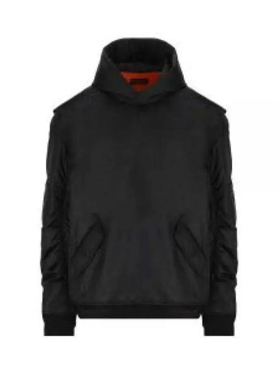 Sporty B Over Bomber Hoodie Black - BALENCIAGA - BALAAN 2