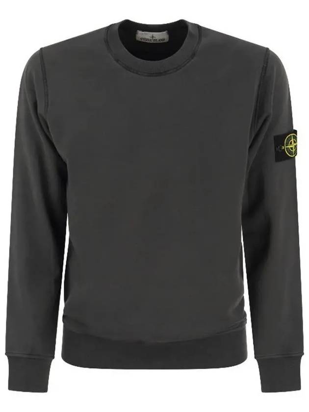 Wappen Patch Crew Neck Sweatshirt Charcoal - STONE ISLAND - BALAAN 2