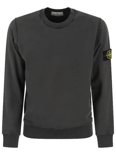 Wappen Patch Crew Neck Sweatshirt Charcoal - STONE ISLAND - BALAAN 2