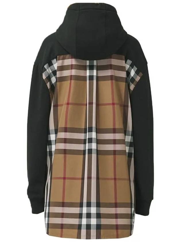 House Check Hoodie Black - BURBERRY - BALAAN 4