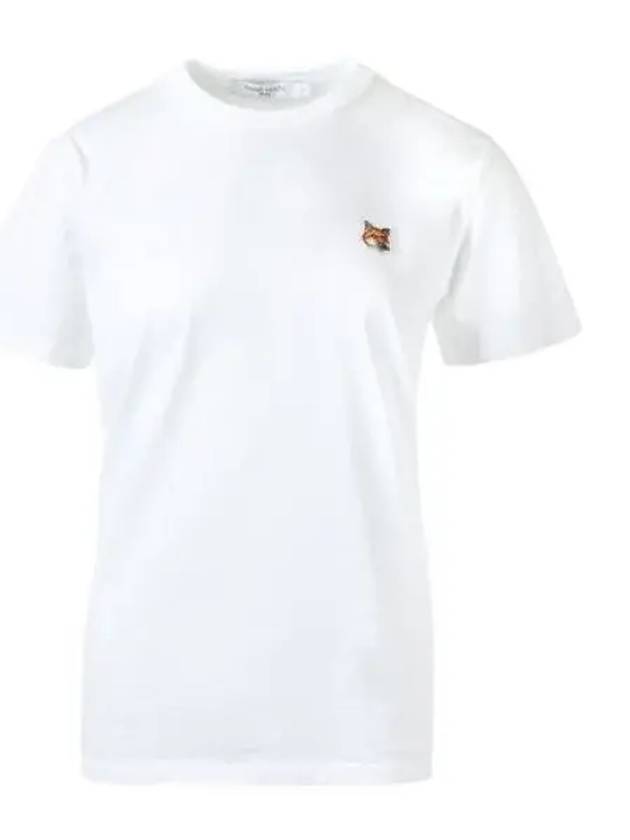 Fox Head Patch Regular Short Sleeve T-Shirt White - MAISON KITSUNE - BALAAN 2