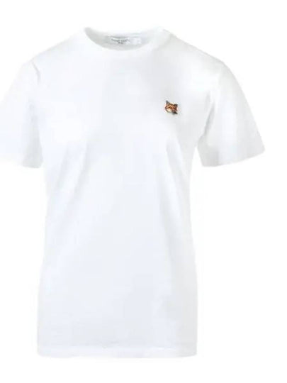 Fox Head Patch Regular Short Sleeve T-Shirt White - MAISON KITSUNE - BALAAN 2