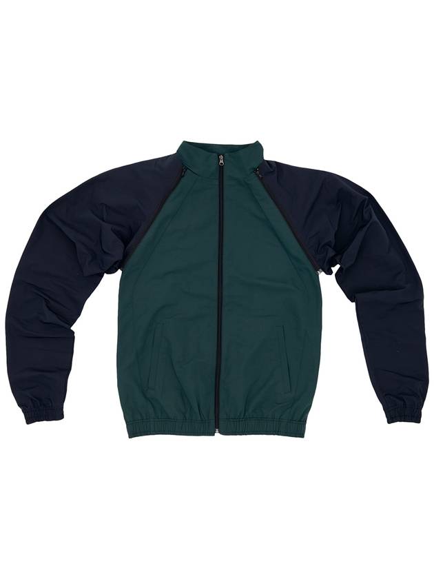 Men's Nylon Track Jacket Windbreaker Green 004 - ELWKSTUDIO - BALAAN 2