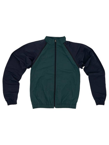 Men's Nylon Track Jacket Windbreaker Green 004 - ELWKSTUDIO - BALAAN 1