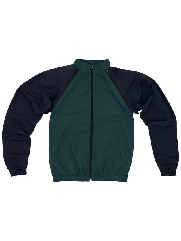 Men's Nylon Track Jacket Windbreaker Green 004 - ELWKSTUDIO - BALAAN 1