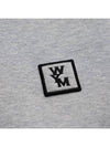 Women's Back Logo Crew Neck Sweatshirt Sweatshirt Melange Gray M233TS27713G - WOOYOUNGMI - BALAAN 3