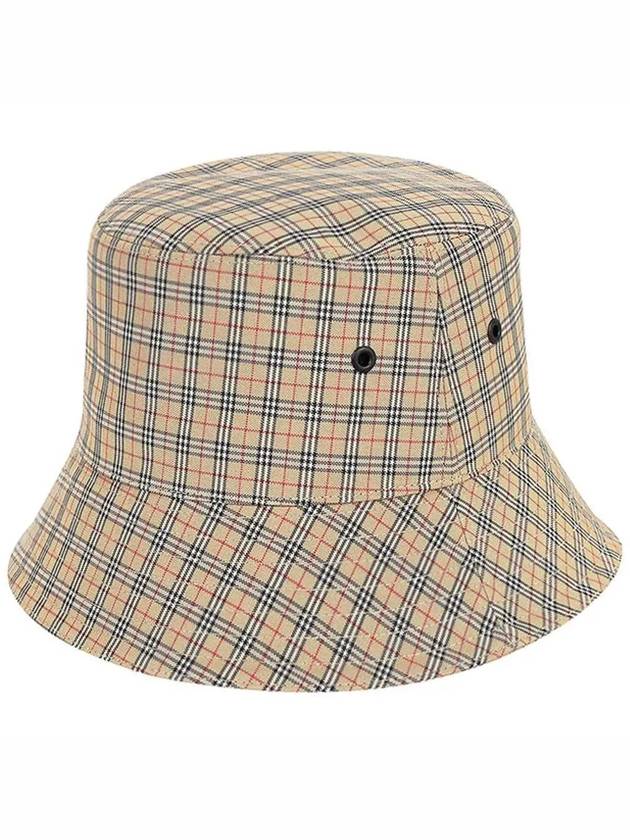 Mini Check Bucket Hat Archive Beige - BURBERRY - BALAAN 4