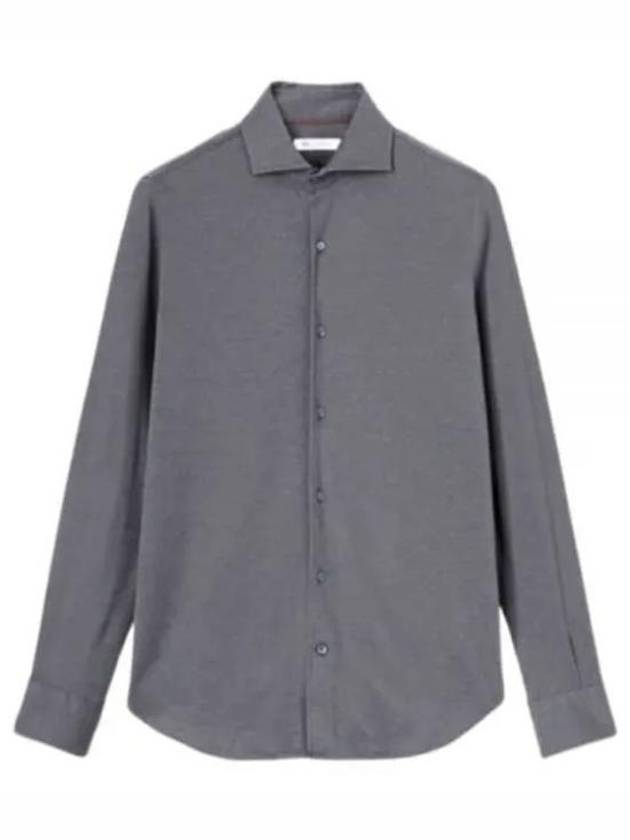 Andrew Cashmere Silk Long Sleeve Shirt Grey - LORO PIANA - BALAAN 2