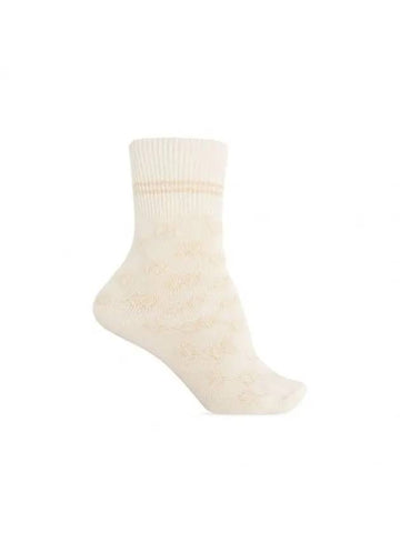 Women's Monogram Socks 757288 3GA10 9278 - GUCCI - BALAAN 1