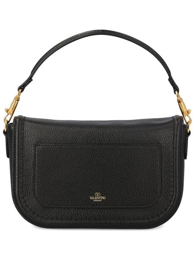 Alltime Soft Grain Calfskin Shoulder Bag Black - VALENTINO - BALAAN 3