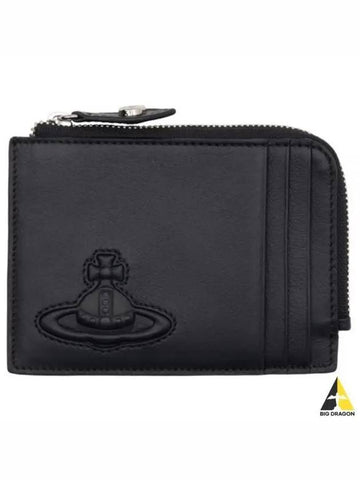 CARD HOLDER WITH ZIP 54020009U L001S N401 zipper - VIVIENNE WESTWOOD - BALAAN 1