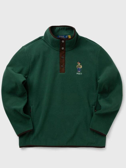 Polo Bear Brush Fleece Sweatshirt Green - POLO RALPH LAUREN - BALAAN 2