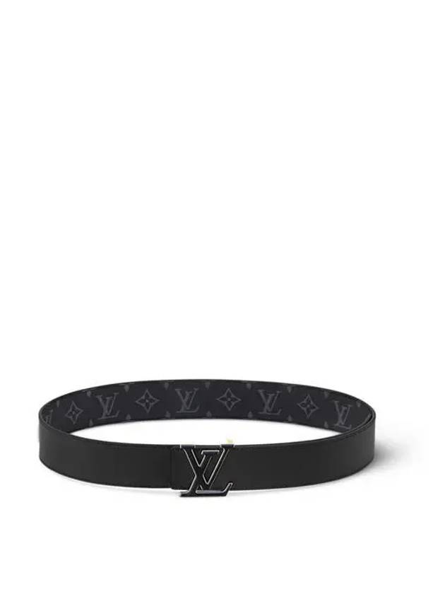 Men's LV 3 Steps Reversible Calfskin Leather Belt Black - LOUIS VUITTON - BALAAN 3