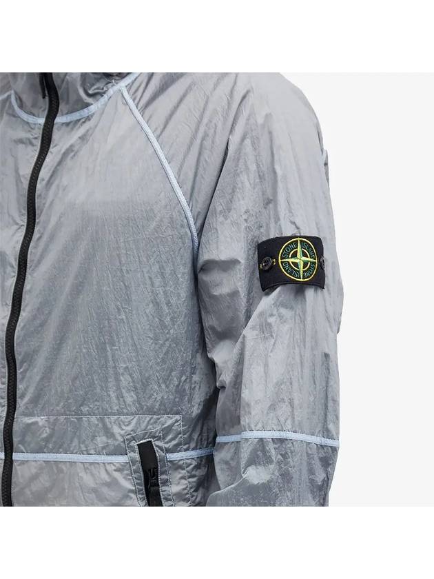 Wappen Old Effect Hooded Jacket Light Blue - STONE ISLAND - BALAAN 5