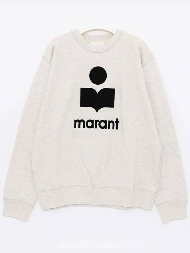 Mikoy Logo Cotton Sweatshirt Ecru - ISABEL MARANT - BALAAN 4