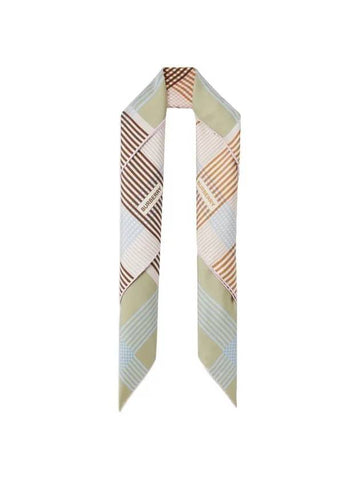 Check Silk Scarf - BURBERRY - BALAAN 1