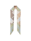 Check Silk Scarf - BURBERRY - BALAAN 9