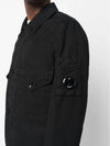 Lens Wappen Two Pocket Collar Cotton Jacket Black - CP COMPANY - BALAAN 3