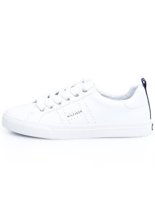 Women's Simple Logo Sneakers White LELITA - TOMMY HILFIGER - BALAAN 1