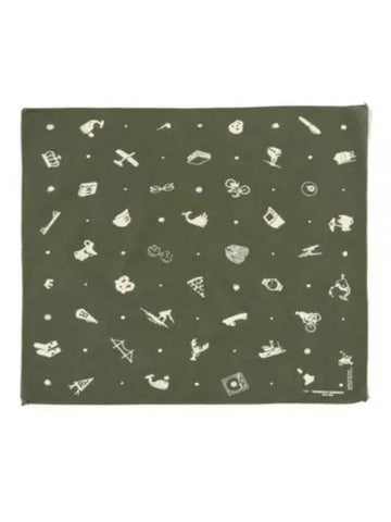 24 Printed Bandana B Olive Novelty 24S1H036 OR472 BD010A - ENGINEERED GARMENTS - BALAAN 1