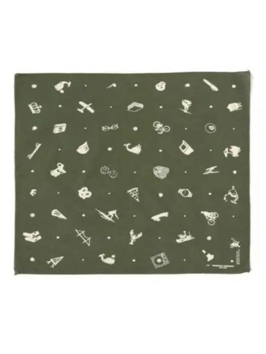 24 Printed Bandana B Olive Novelty 24S1H036 OR472 BD010A - ENGINEERED GARMENTS - BALAAN 1