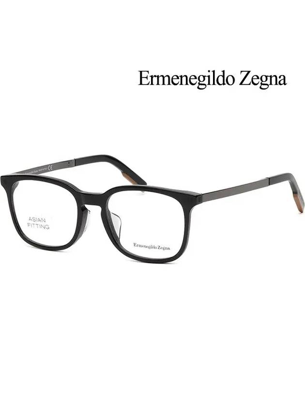 Square Horn-rimmed Eyeglasses Black - ERMENEGILDO ZEGNA - BALAAN 5