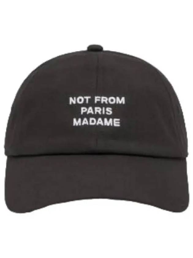 Drold Monsieur La Casket Slogan Black Cap Hat - DROLE DE MONSIEUR - BALAAN 1