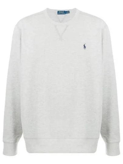 Embroidered Logo Pony Crew Neck Sweatshirt Grey - POLO RALPH LAUREN - BALAAN 2