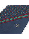 100 silk navy multi pattern tie - DUNHILL - BALAAN 6