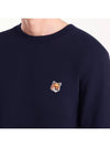 Fox Head Patch Regular Sweatshirt Midnight Blue - MAISON KITSUNE - BALAAN 4