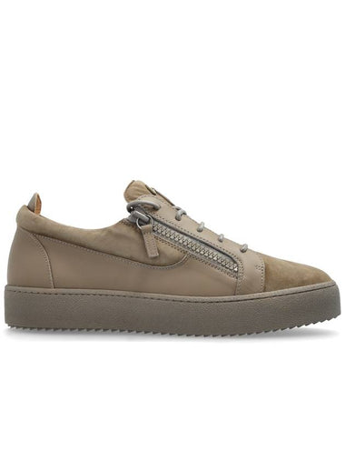 Giuseppe Zanotti Suede Sneakers, Men's, Beige - GIUSEPPE ZANOTTI - BALAAN 1