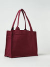 Logo Tote Bag Shoulder Burgundy Women s - GANNI - BALAAN 5