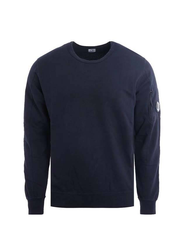 Lens Wappen Crew Neck Sweatshirt Navy - CP COMPANY - BALAAN 1