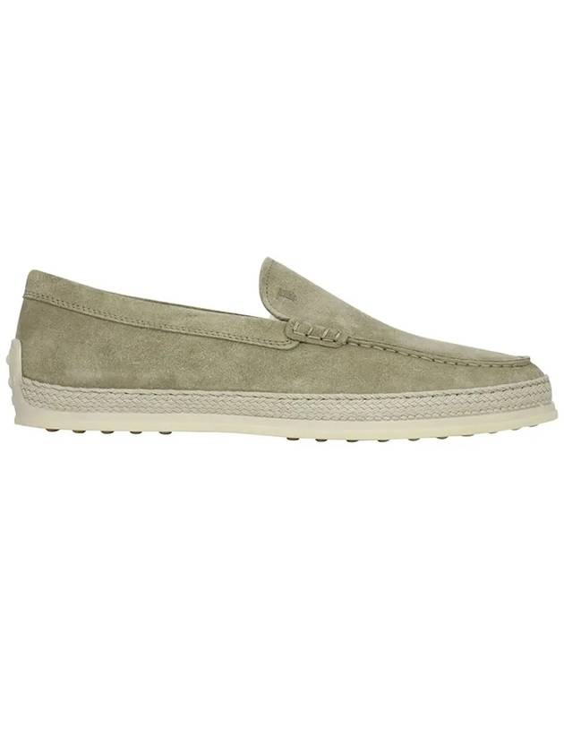 Men's Suede Slip-ons Loafers Beige - TOD'S - BALAAN 3