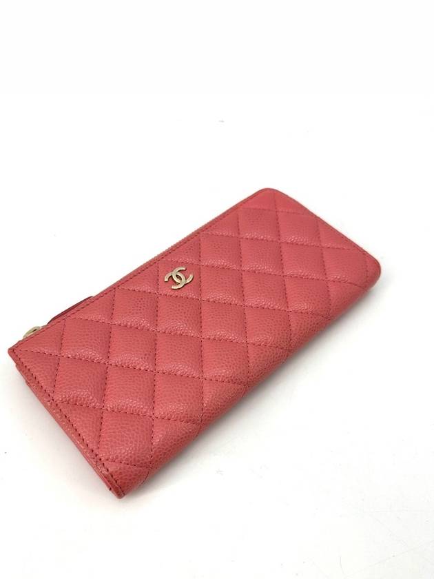 Caviar zipper long wallet - CHANEL - BALAAN 6