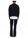 Big Heart Logo Wool Cardigan Black - AMI - BALAAN 6