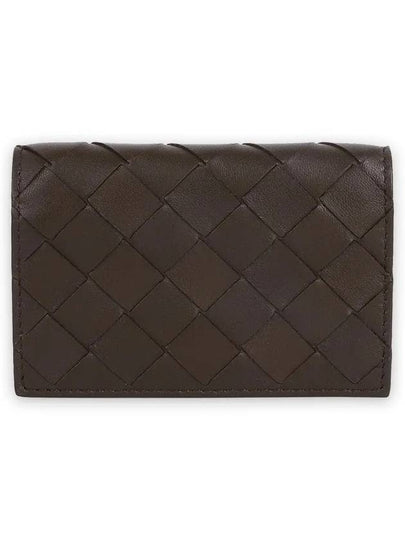 Intrecciato Business Card Wallet Brown - BOTTEGA VENETA - BALAAN 2