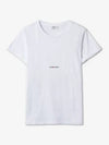 Men's Small Logo Short Sleeve T-Shirt White - SAINT LAURENT - BALAAN 2