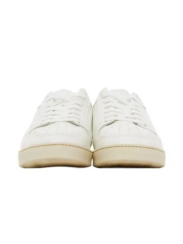 Men s White Classic Low Top Leather Sneakers A21S403 853 - AMI - BALAAN 3