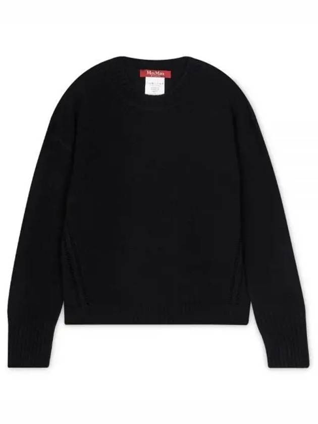 Women's Alinda Crew Neck Knit Top Black - MAX MARA - BALAAN 2