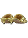 Metallic Lambskin Padded Mule Gold - BOTTEGA VENETA - 6