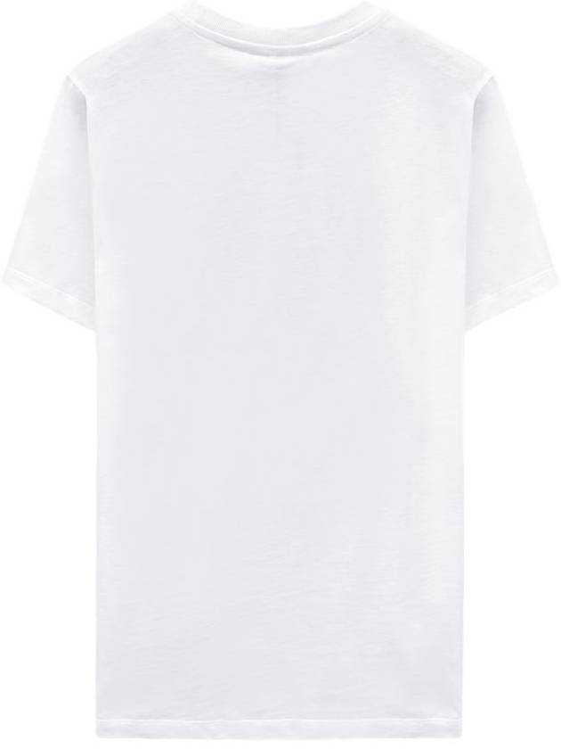 Basic Jersey Banana Relaxed Short Sleeve T-Shirt White - GANNI - BALAAN 3