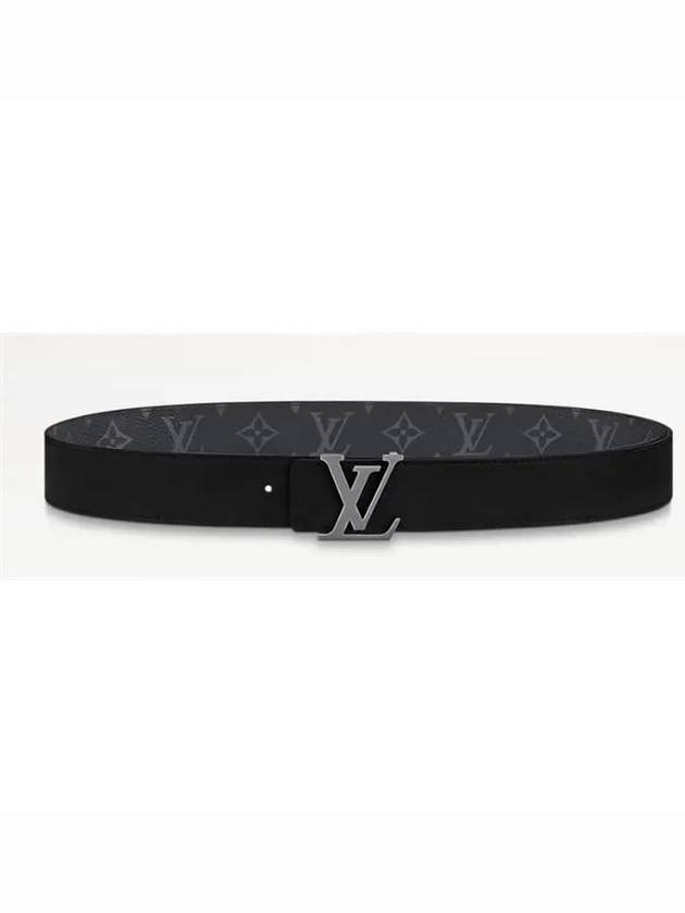 LV Initiales 35MM Reversible Monogram Leather Belt Black - LOUIS VUITTON - BALAAN 4