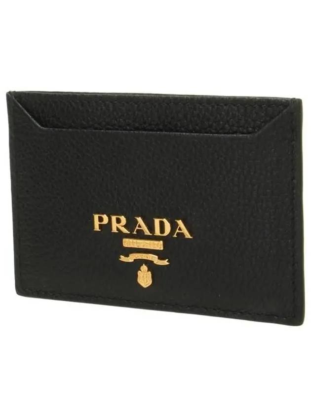 Vitello Card Wallet Black - PRADA - BALAAN 3