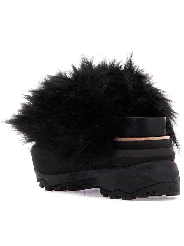 slides with faux fur strap - SACAI - BALAAN 3